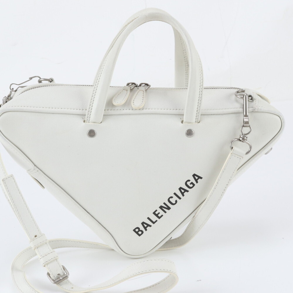 Balenciaga Triangle Duffle 476995 Leather 2-Way Shoulder Bag/Handbag for Women